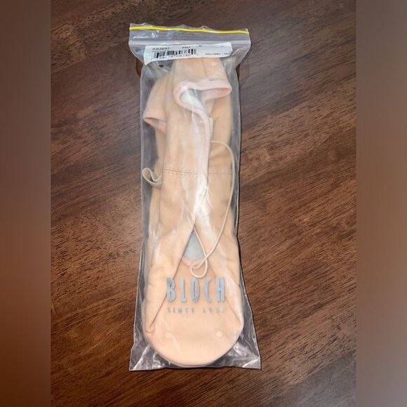 Bloch Dansoft Leather Ballet Shoes Full Sole Elastic Top Pink Women’s Sz 8E New - Picture 5 of 5